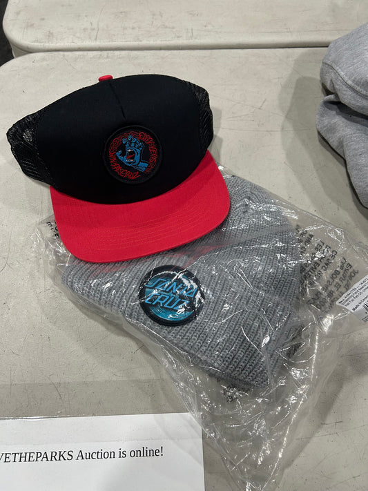 Santa Cruz Hat & Beanie (Red/Grey)